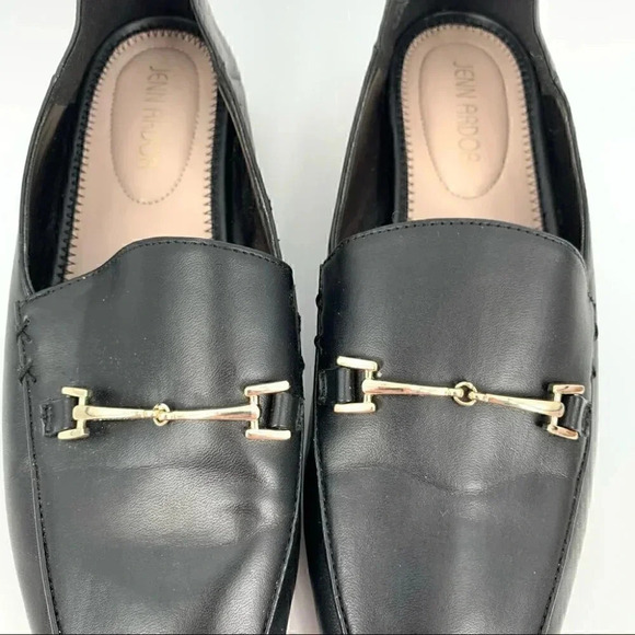 Jenn Ardor flats size 8 38.5 black faux leather horse bit convertible loafers - Picture 12 of 15
